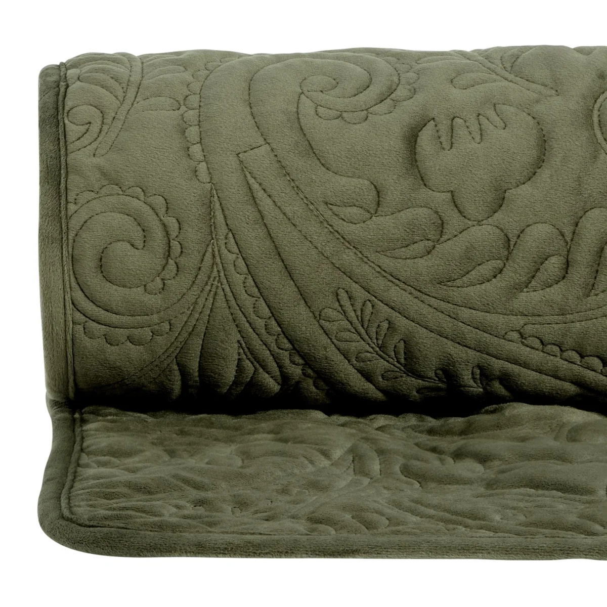 Habitat Paisley Stitch Green Bedspread - 220x200cm – image 4