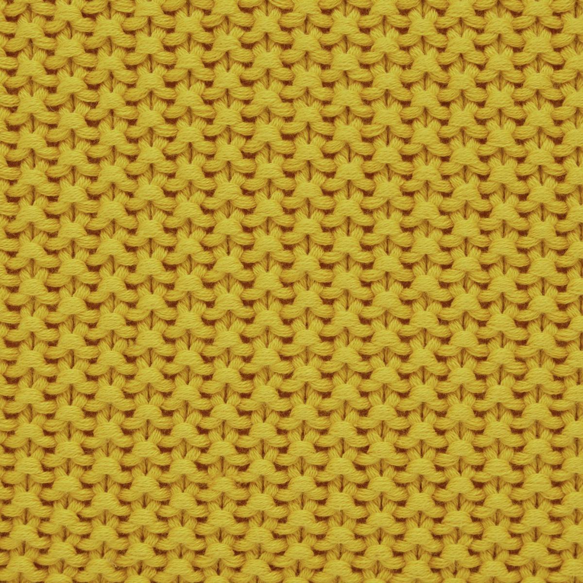 Habitat Paloma Knitted Cotton Throw - Saffron – image 3