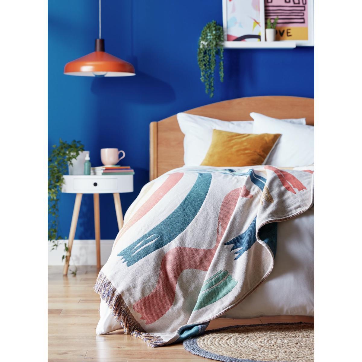 Habitat Studio Squiggle Cotton Throw - Multicoloured – image 2