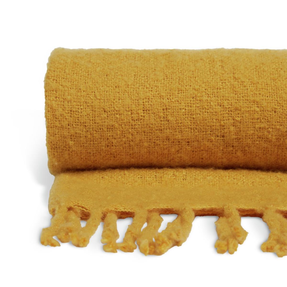 Habitat Mohair Throw - Mustard - 125x150cm – image 4