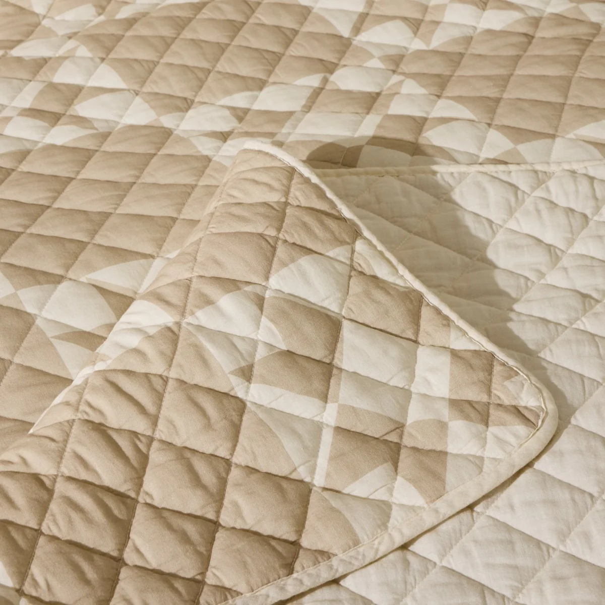 Habitat Quilted Motif Neutral Bedspread - 220x200cm – image 5