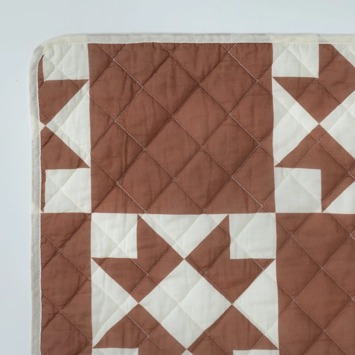 Habitat Quilted Motif Terracotta Bedspread - 220x200cm – image 2