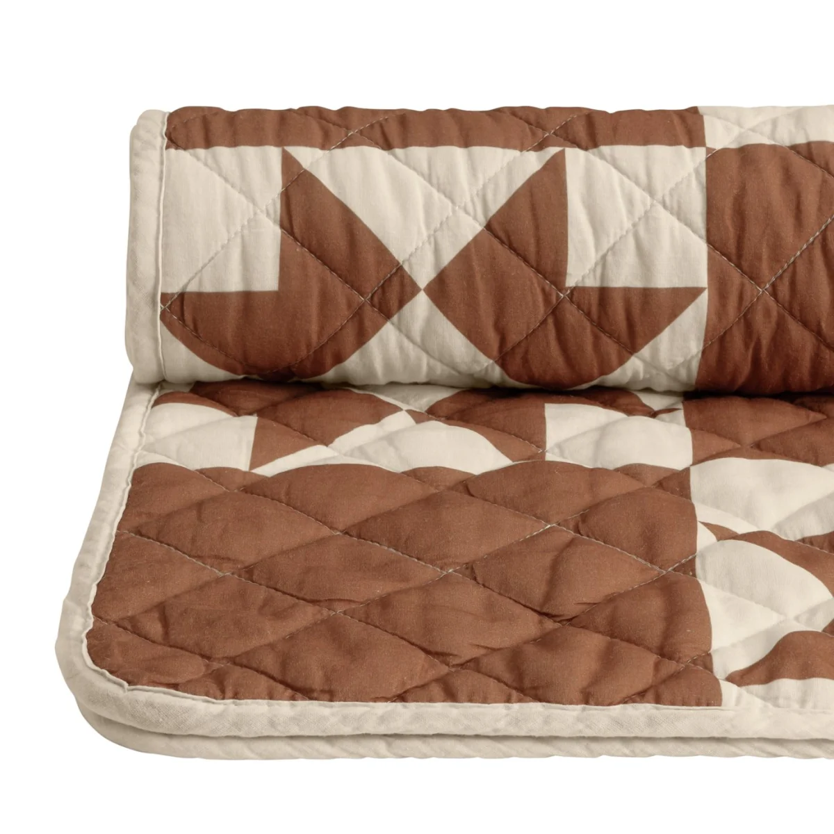 Habitat Quilted Motif Terracotta Bedspread - 220x200cm – image 3