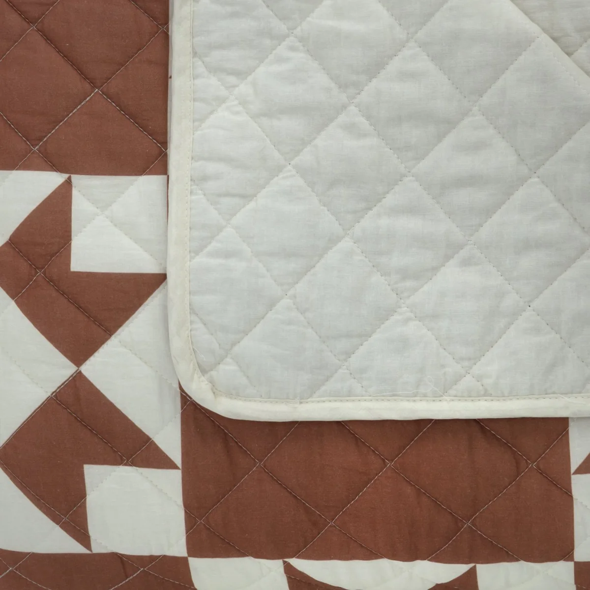 Habitat Quilted Motif Terracotta Bedspread - 220x200cm – image 4