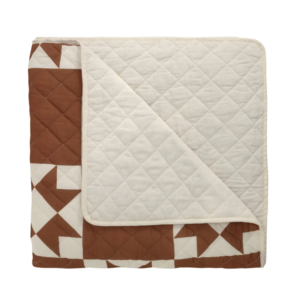 Habitat Quilted Motif Terracotta Bedspread - 220x200cm – image 5