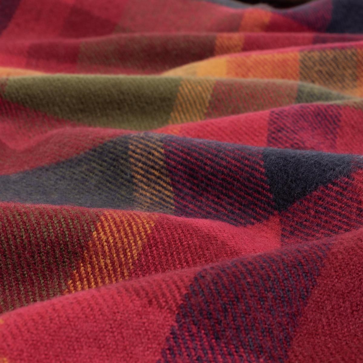 Habitat Check Print Throw - Multicoloured - 125x150cm – image 5