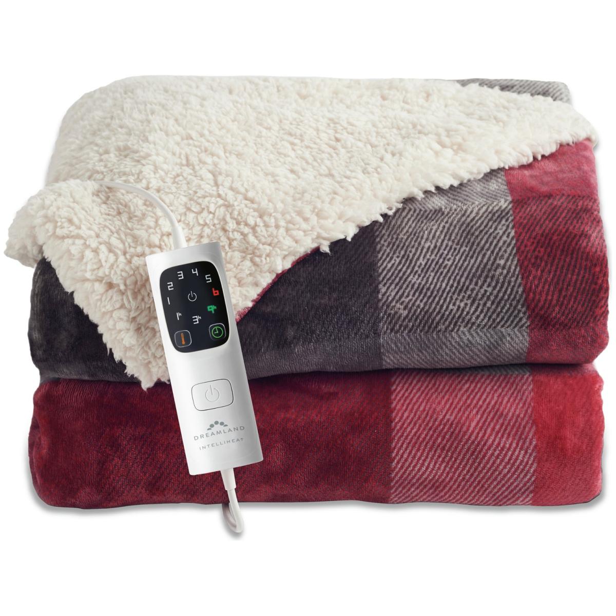 Dreamland Sherpa Tartan Reversible Overblanket – image 11