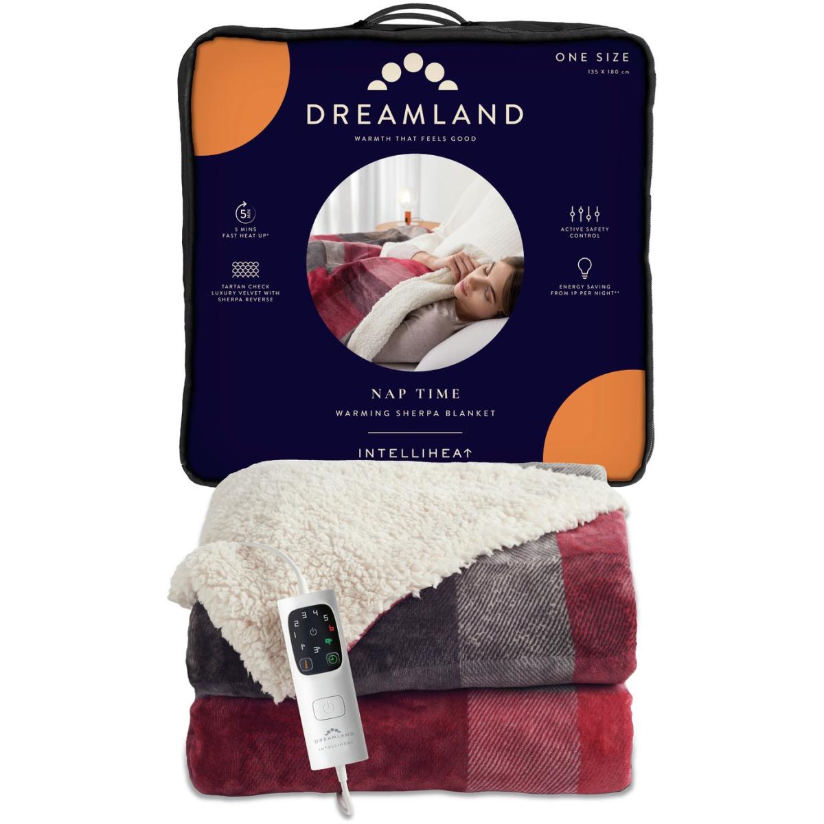 Dreamland Sherpa Tartan Reversible Overblanket – image 10