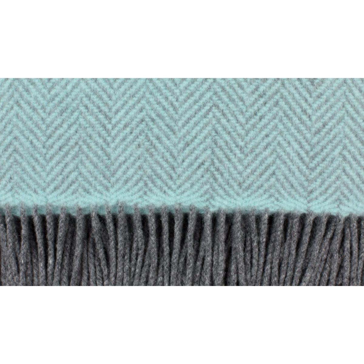Heal's Merino & Cashmere Herringbone Throw Grey - Heal's UK Bedroom Furniture – image 2