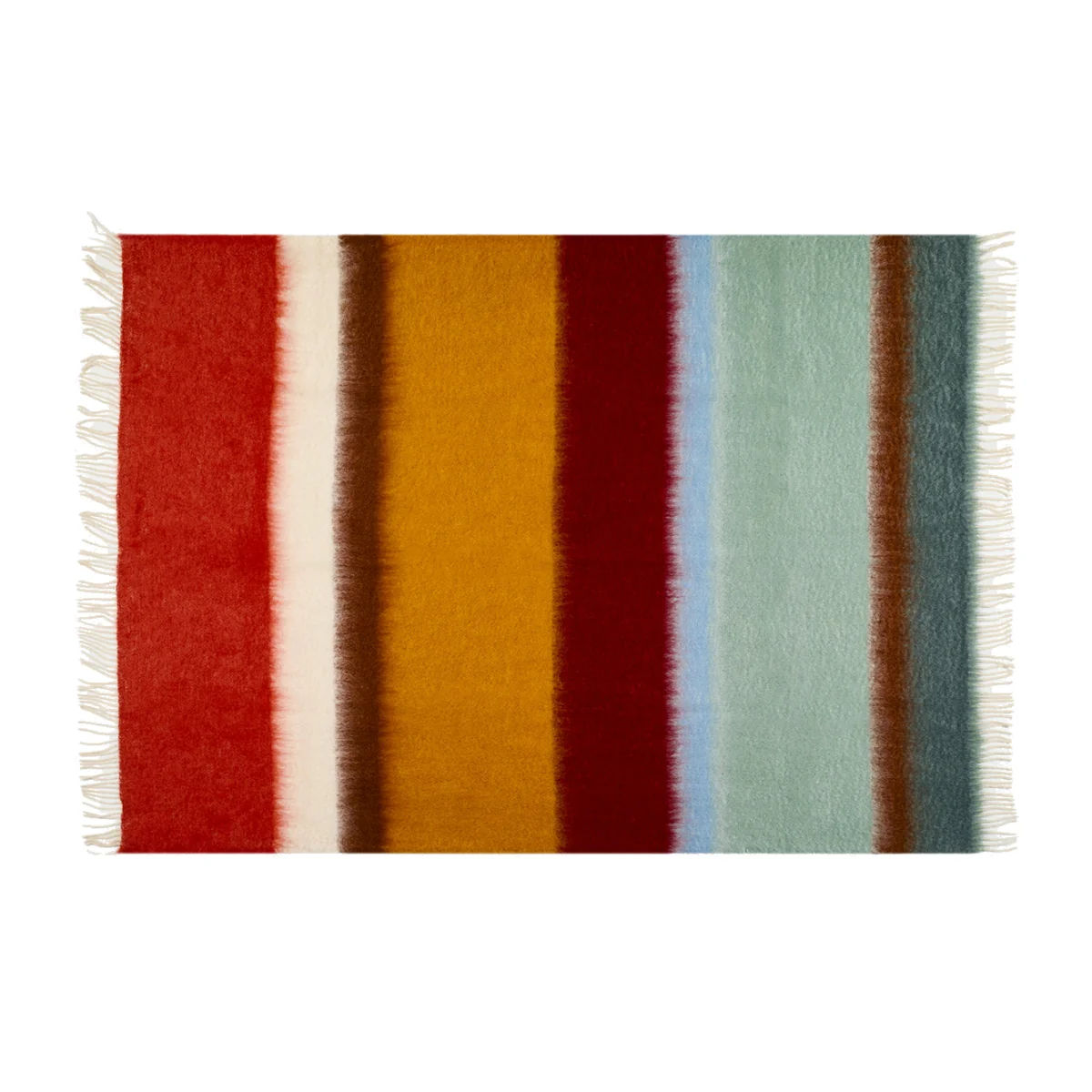 Heal's Mohair Stripe Throw Matisse Horizon – image 1