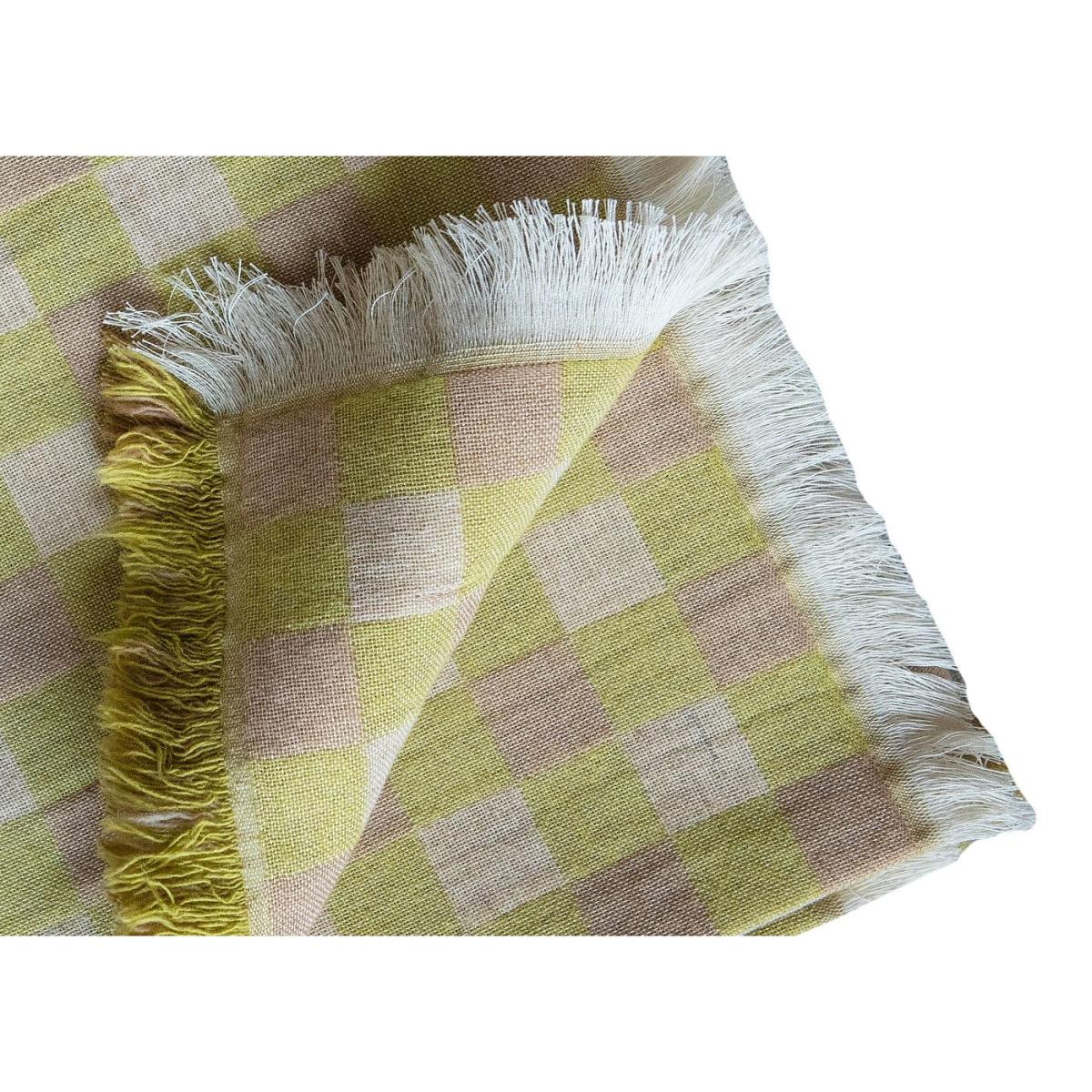 Brita Sweden Poppy Merino Throw Green 130 x 170cm – image 2