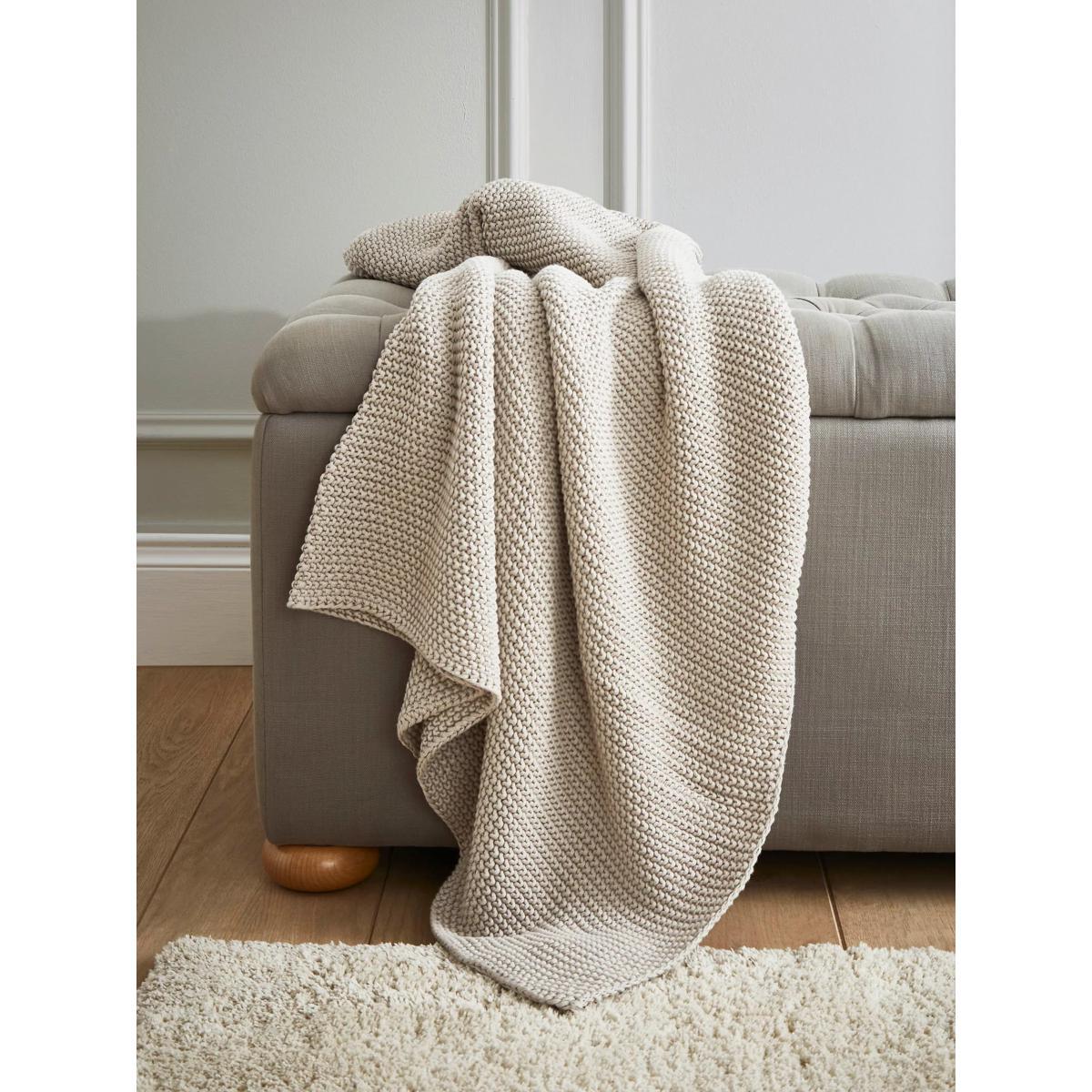 Laura Ashley Parker Throw, Dove – image 2