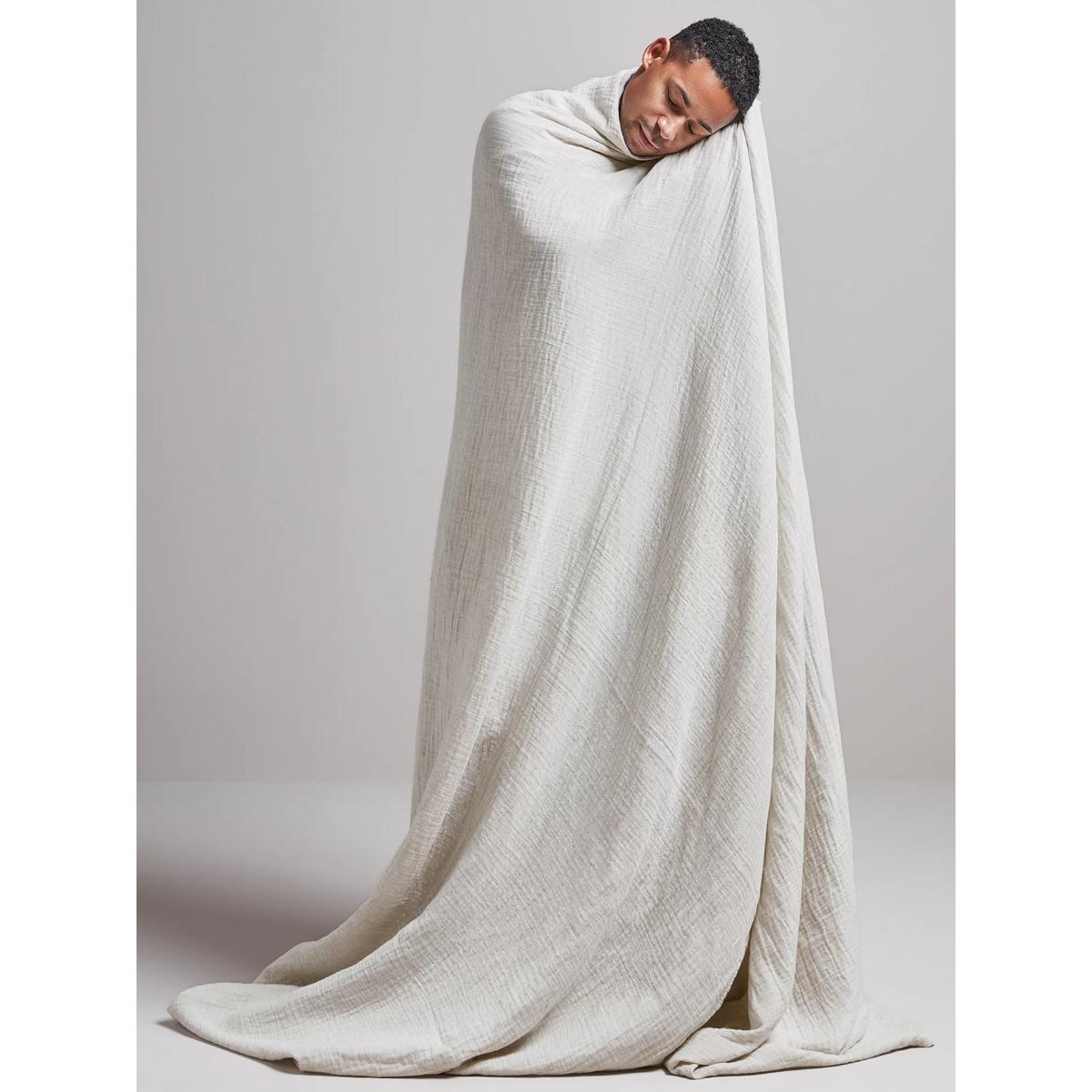 Bedfolk The Cotton & Linen Throw, Clay – image 3