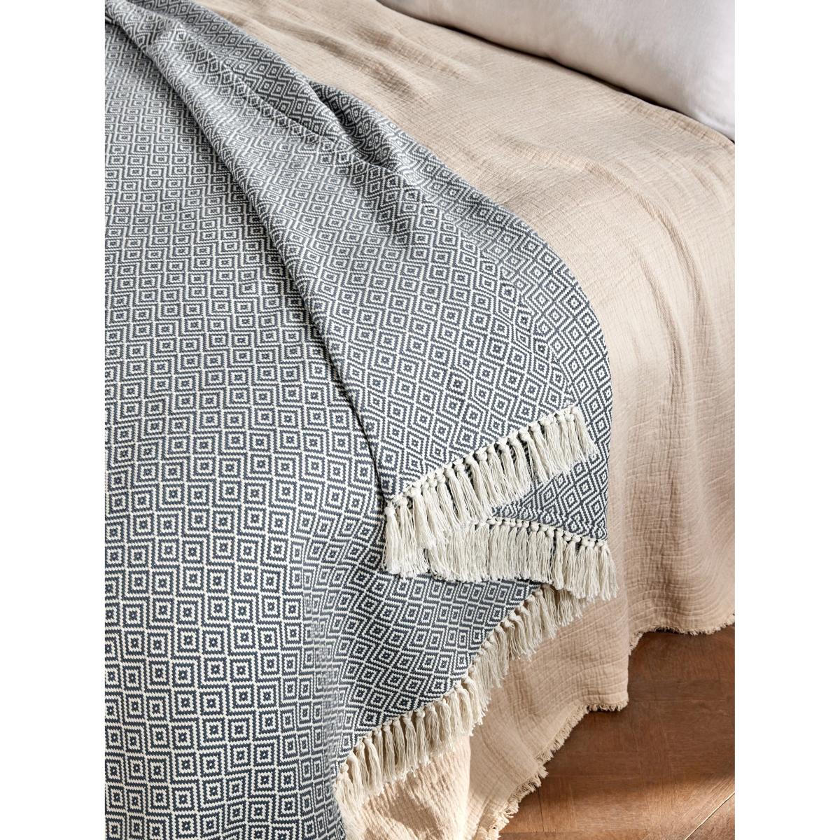 John Lewis Diamond Weave Throw – image 2