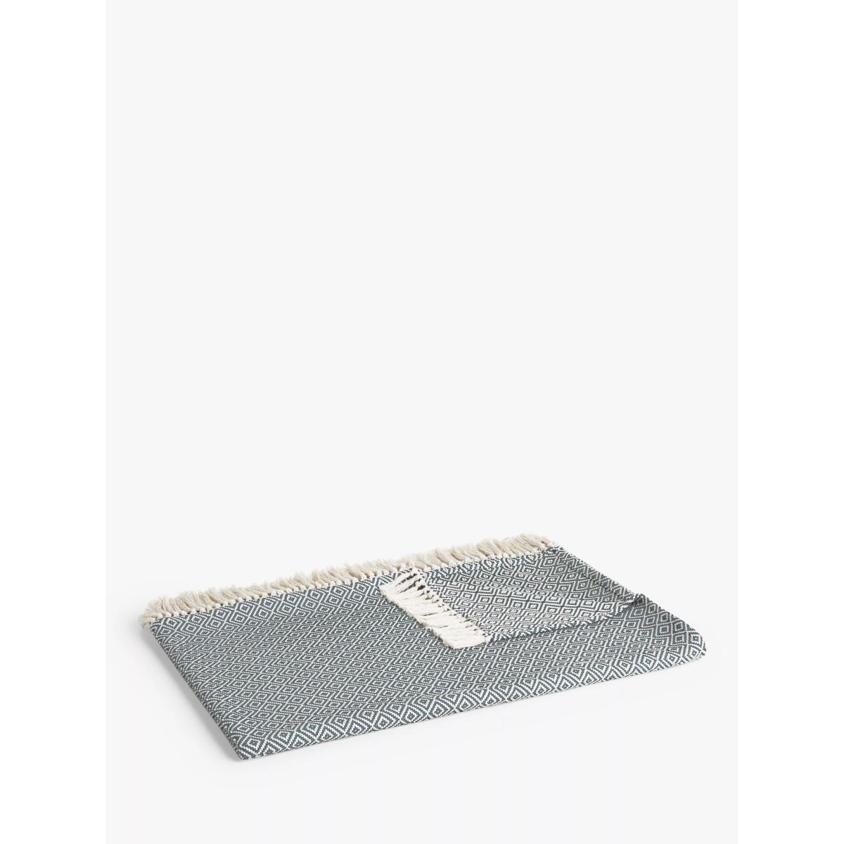 John Lewis Diamond Weave Throw – image 4