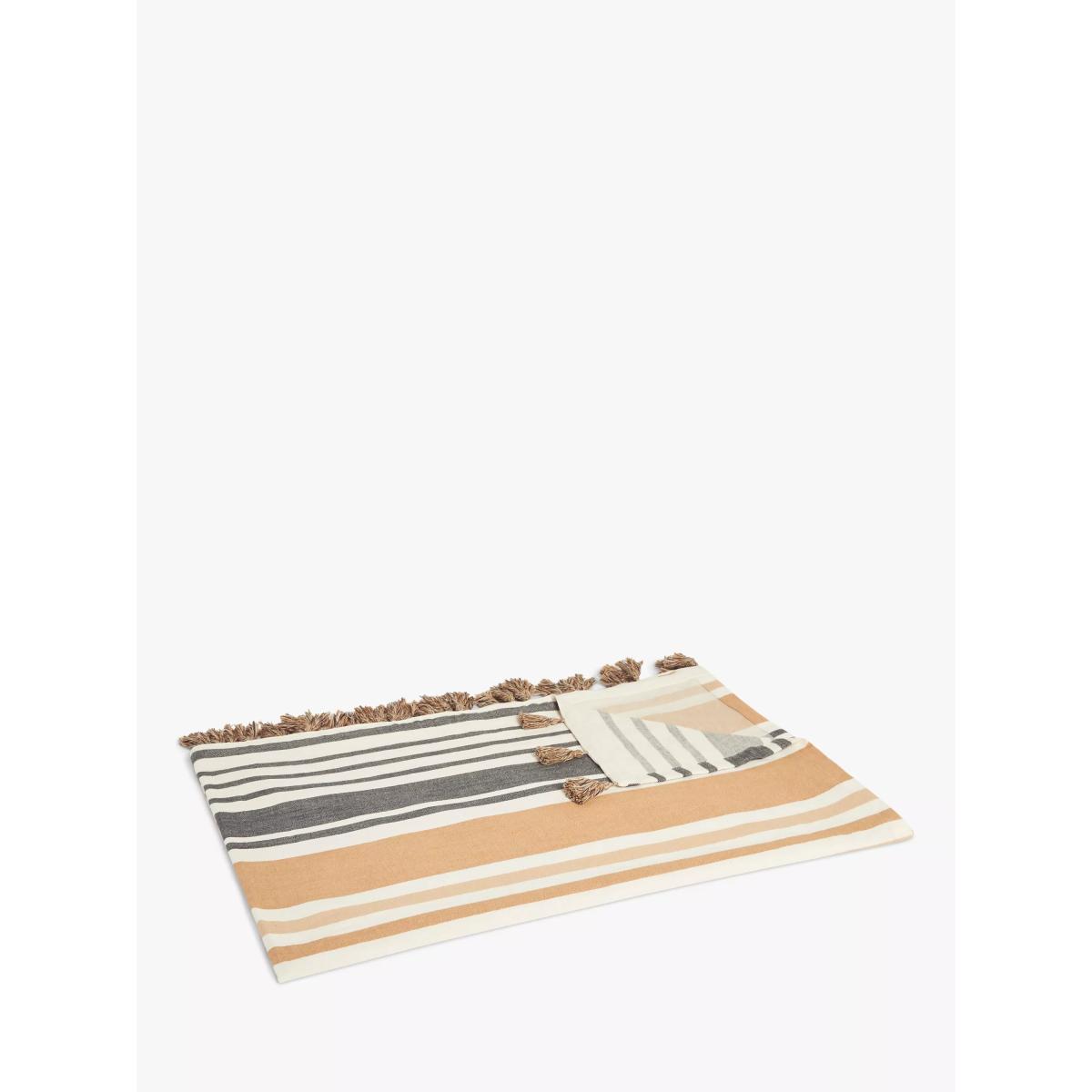 John Lewis Sahara Stripe Throw, Multi – image 2