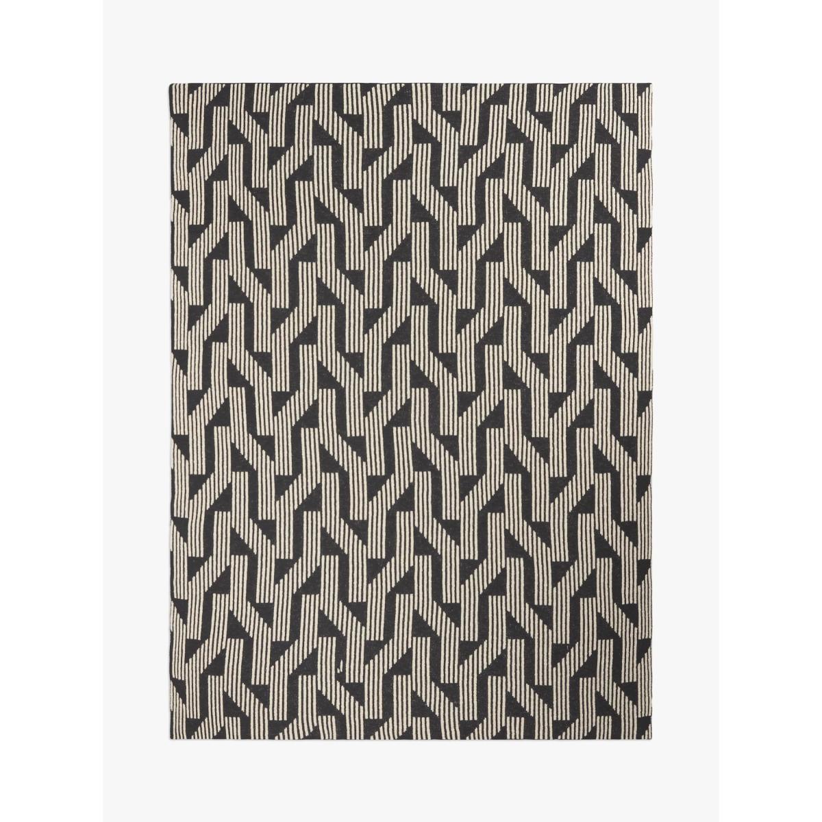 John Lewis Chain Geo Knitted Throw, Graphite – image 5