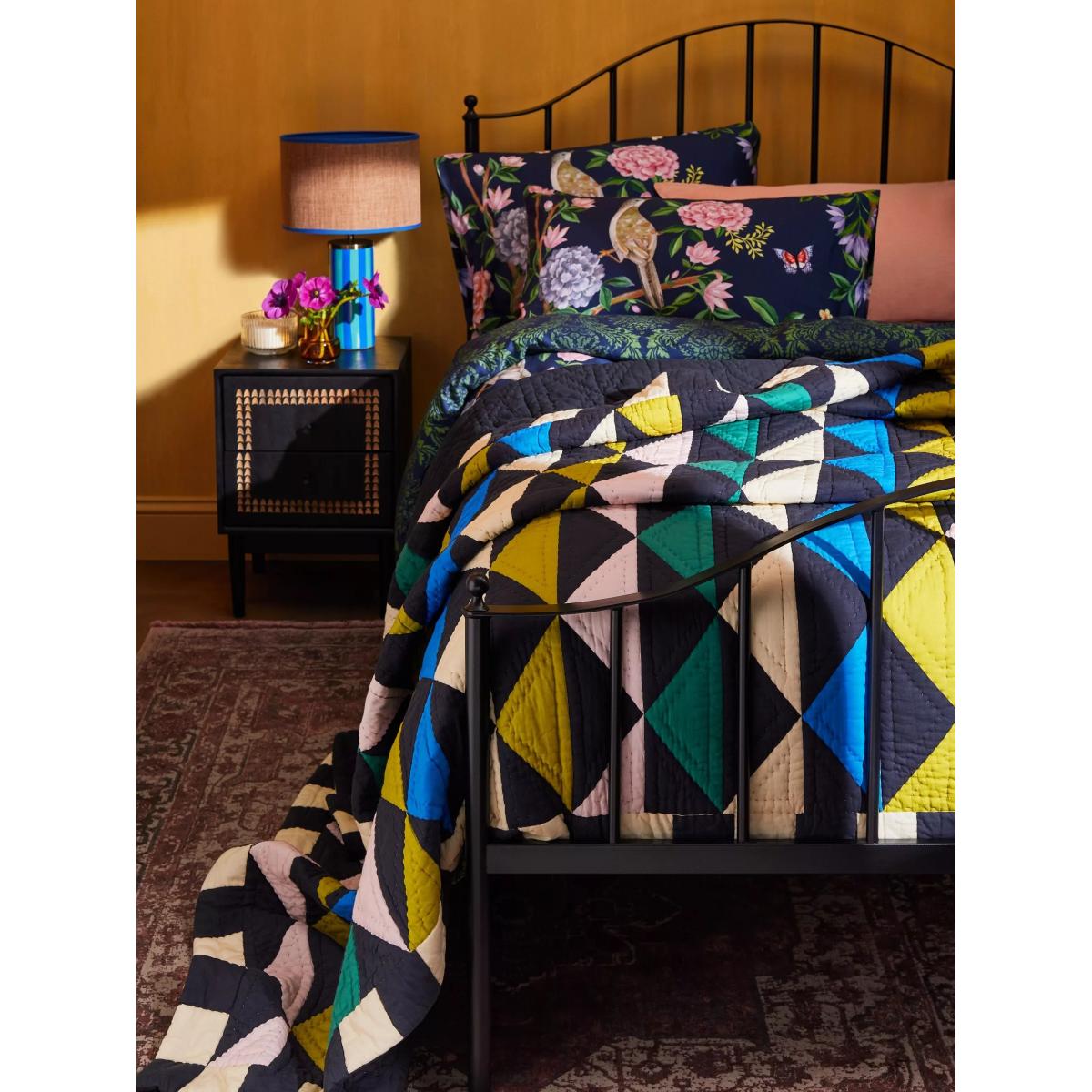 John Lewis + Matthew Williamson Triangles Patchwork Bedspread – image 2