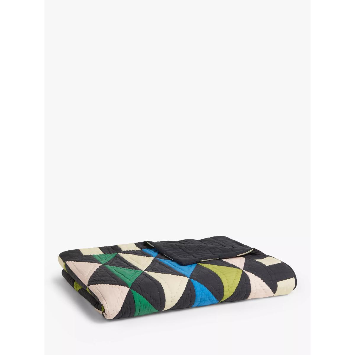 John Lewis + Matthew Williamson Triangles Patchwork Bedspread – image 4