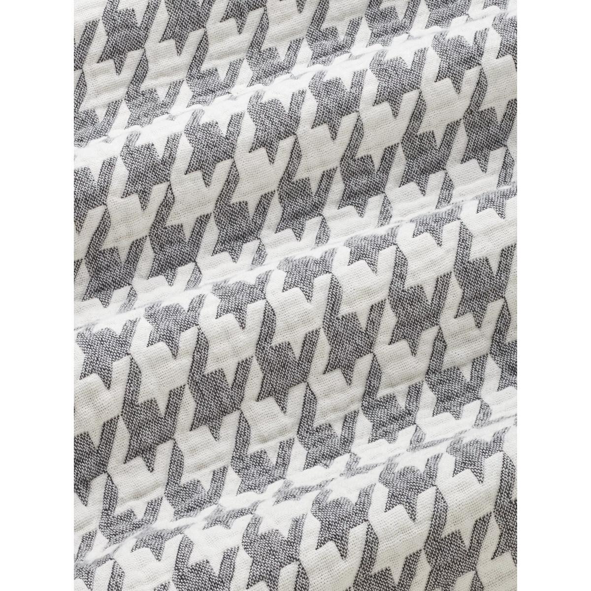 John Lewis & Partners Lipsi Dogtooth Check Bedspread, Grey – image 2