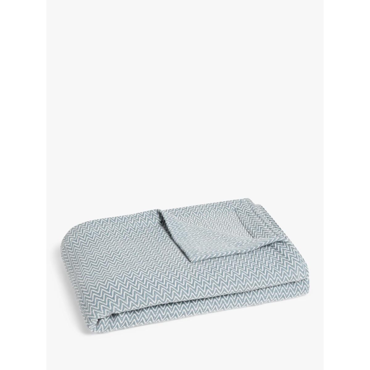 John Lewis Ava Heringbone Mix Bedspread, Grey – image 3