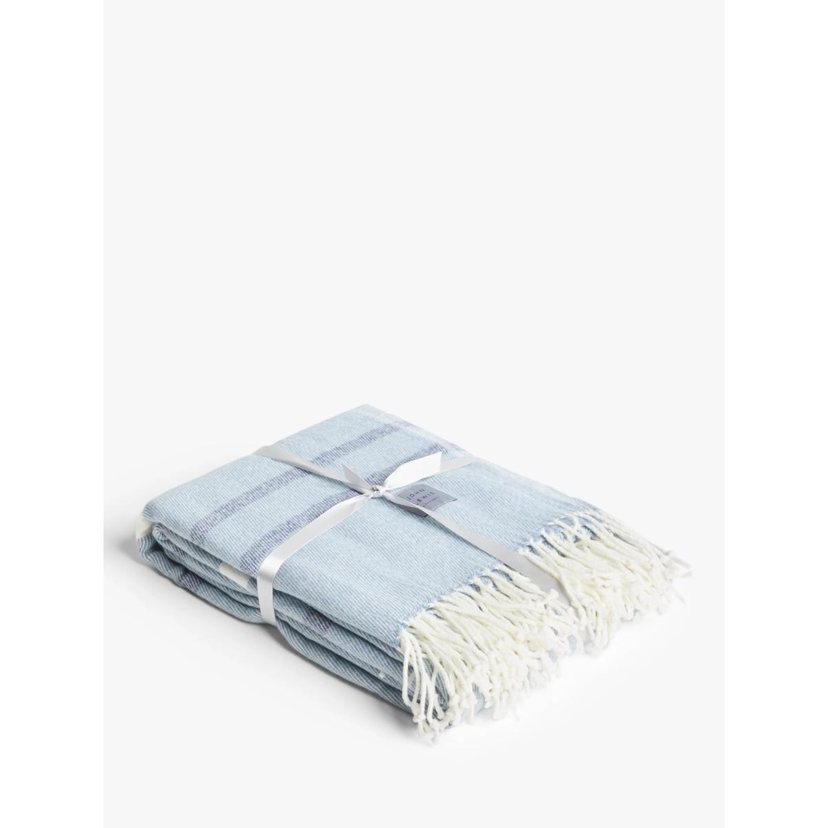 John Lewis & Partners Striped Coastal Throw, Blue – image 5