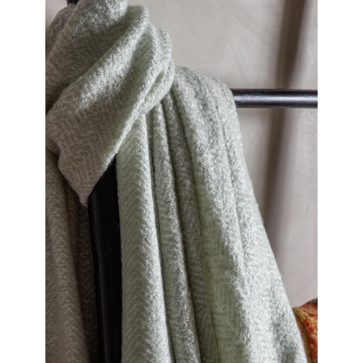 Kilburn & Scott Herringbone Faux Mohair Throw – image 2