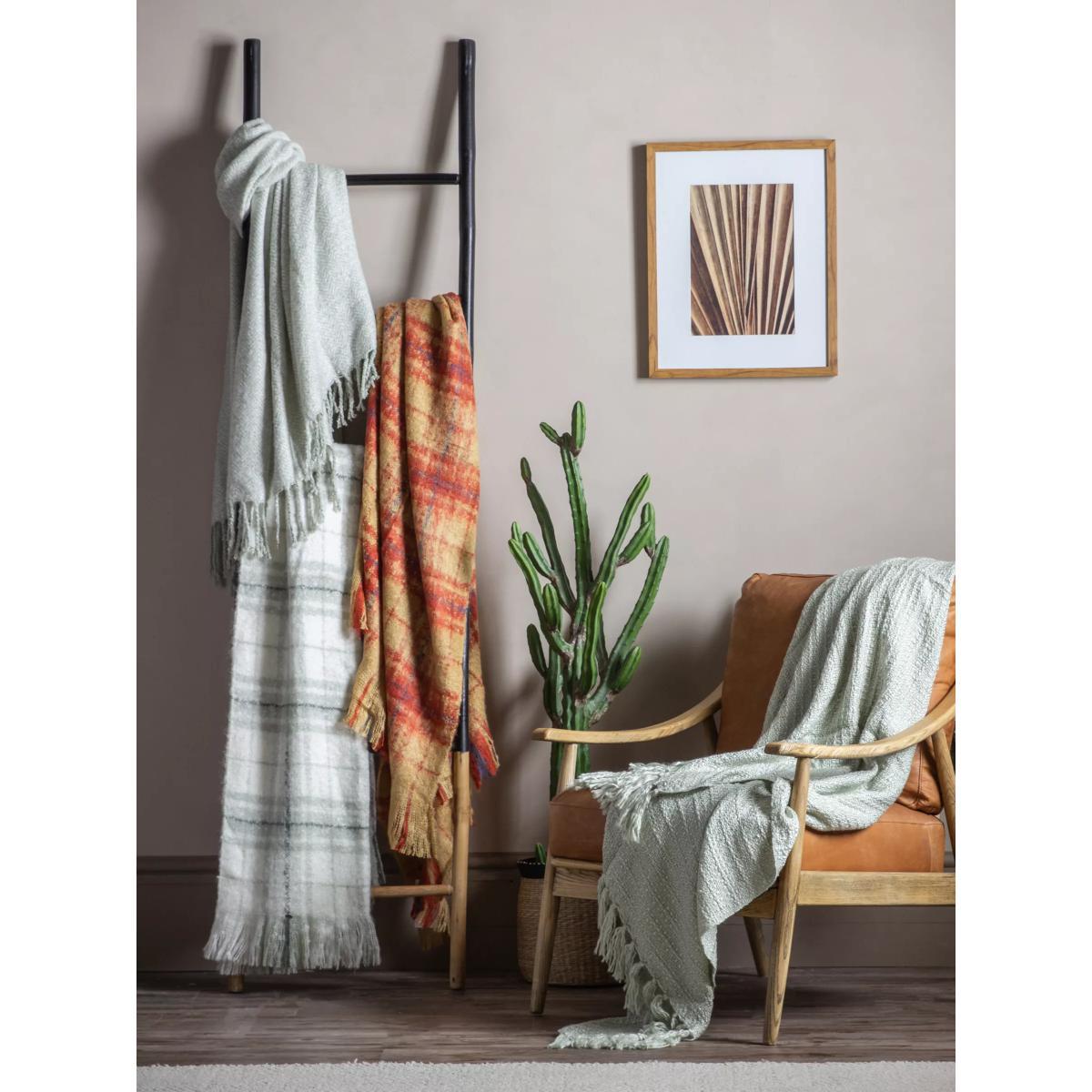 Kilburn & Scott Herringbone Faux Mohair Throw – image 3