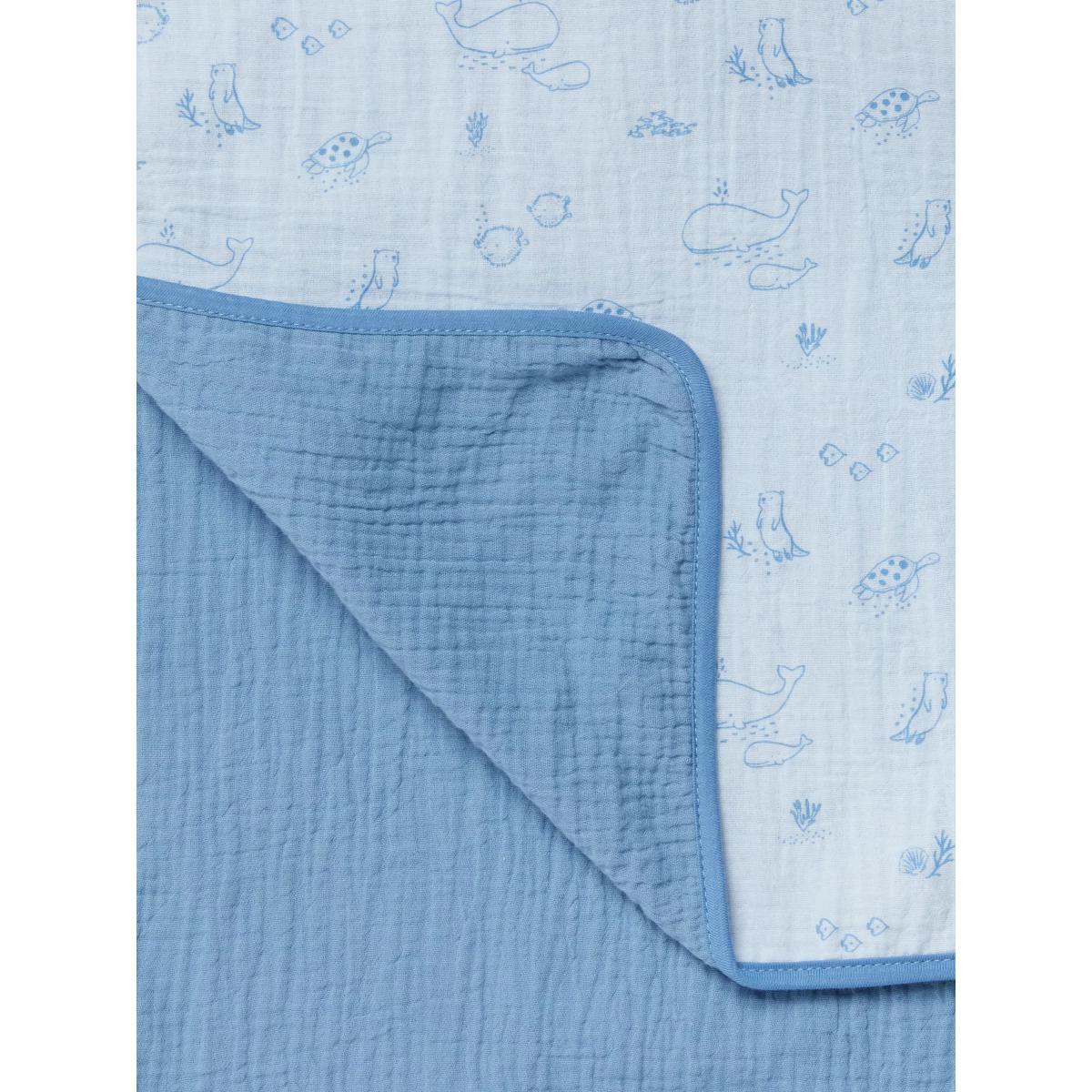 John Lewis & Partners Under The Sea Muslin Blanket, 100 x 100cm – image 2