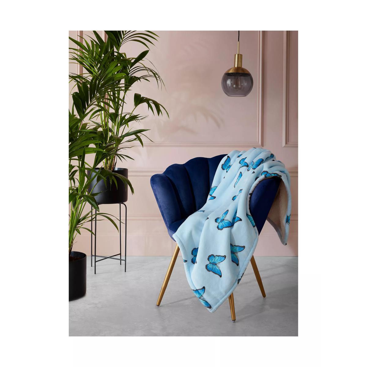 Skinnydip Butterfly Throw, Blue – image 2