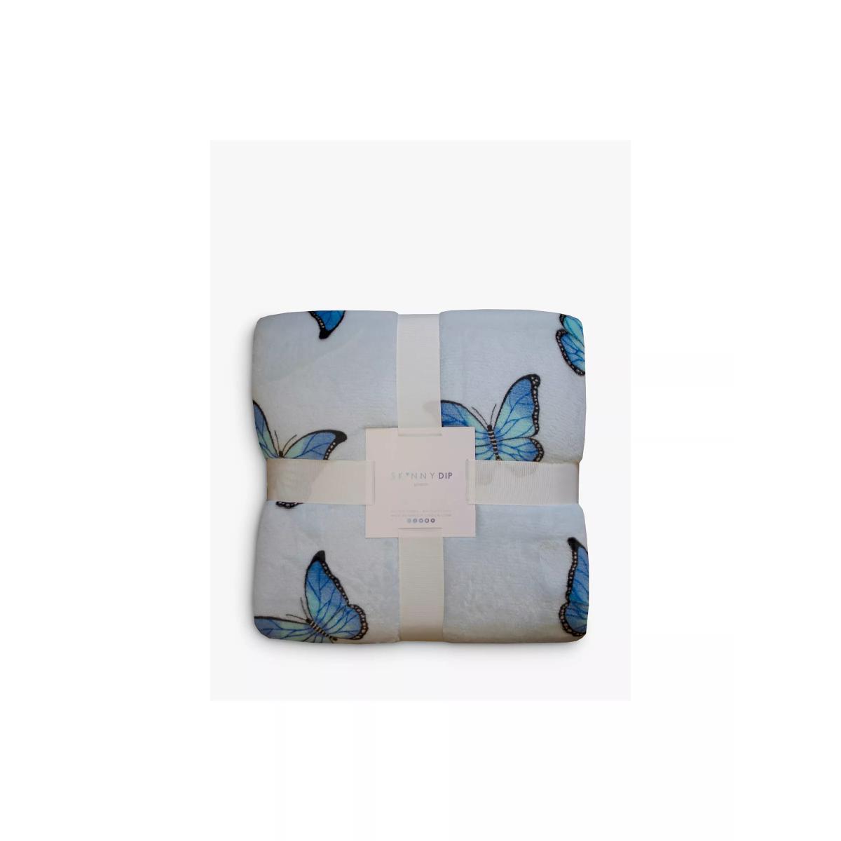 Skinnydip Butterfly Throw, Blue – image 3