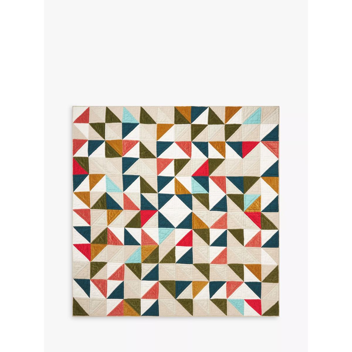John Lewis Colourful Patchwork Quilted Bedspread, Multi – image 5