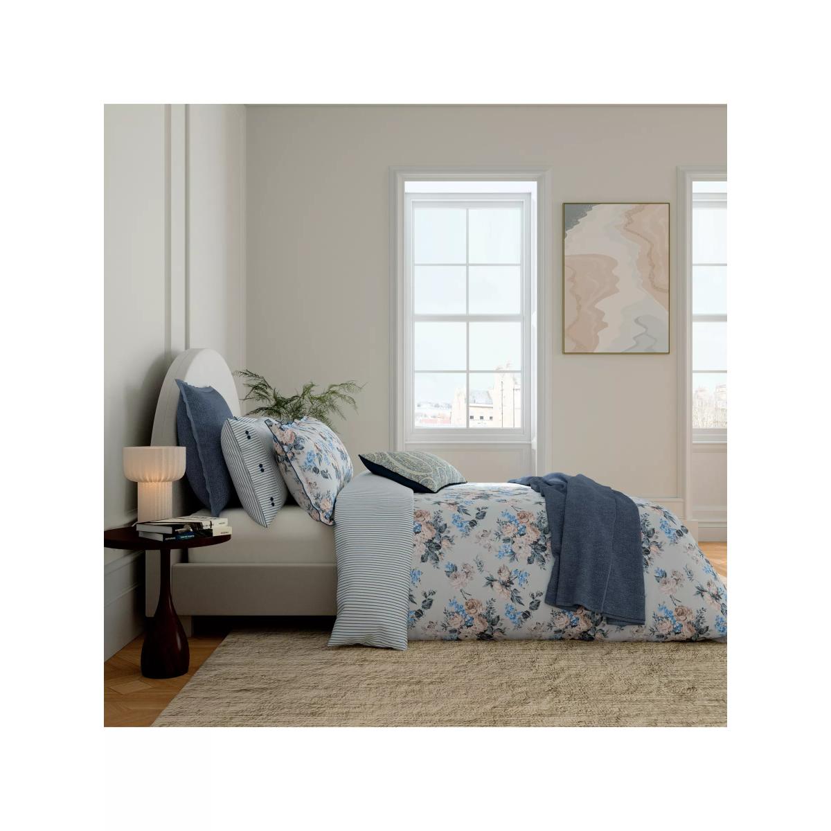 Bedeck of Belfast Delphine Throw, Blue Chambray – image 4