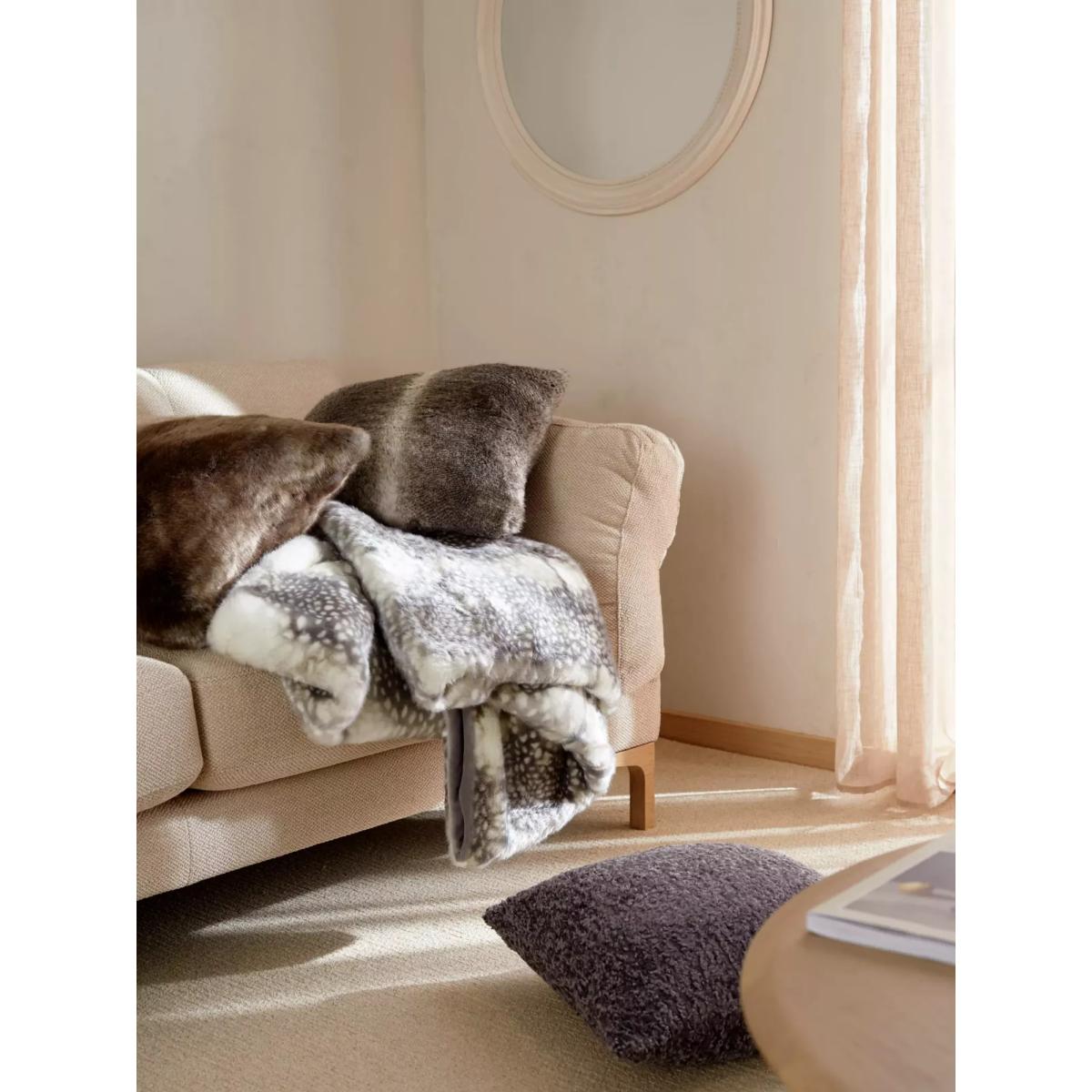 John Lewis Faux Fur Throw, Reindeer – image 2