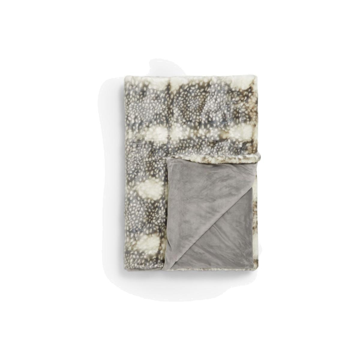 John Lewis Faux Fur Throw, Reindeer – image 1