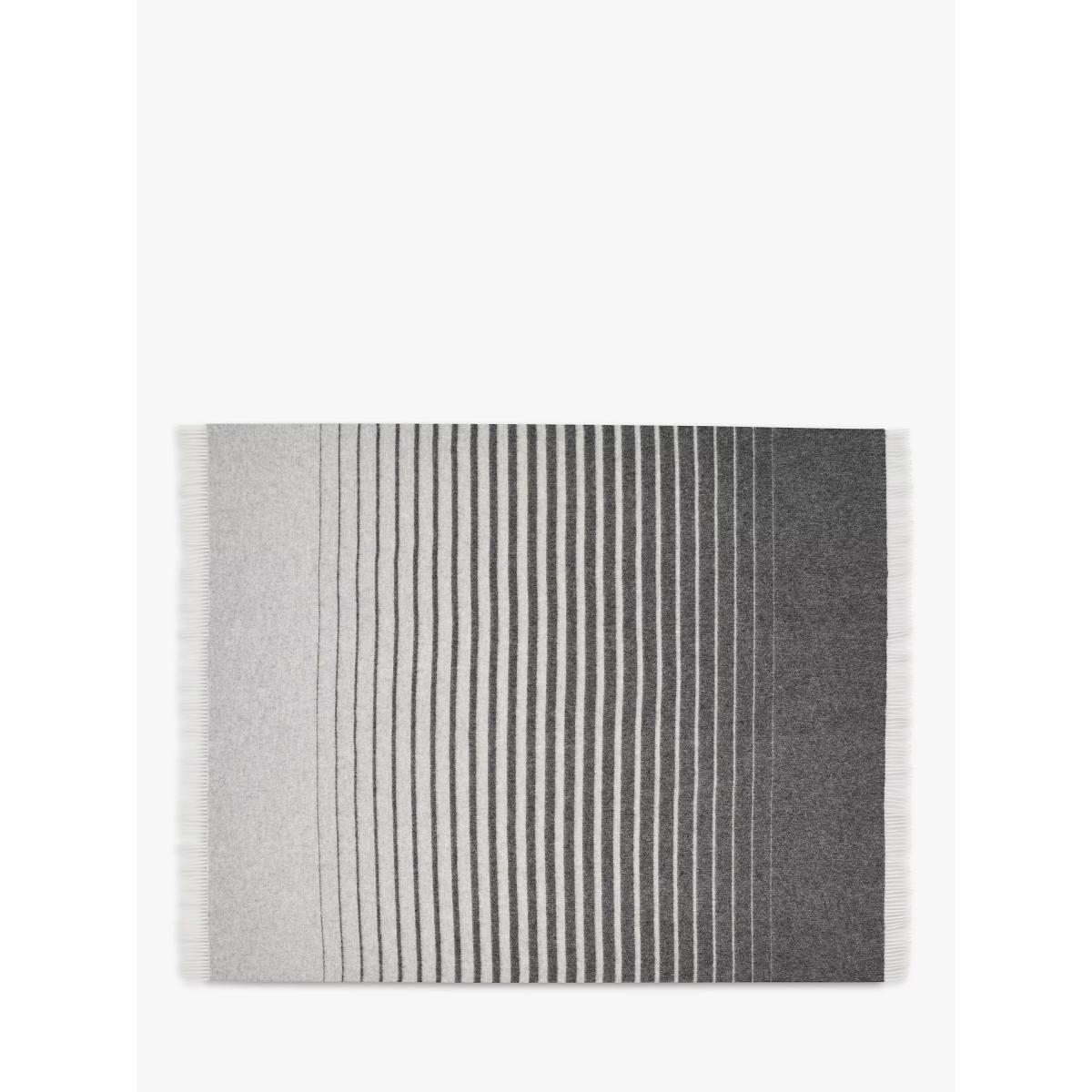 Bronte by Moon Albion Merino Wool Throw, Grey – image 3