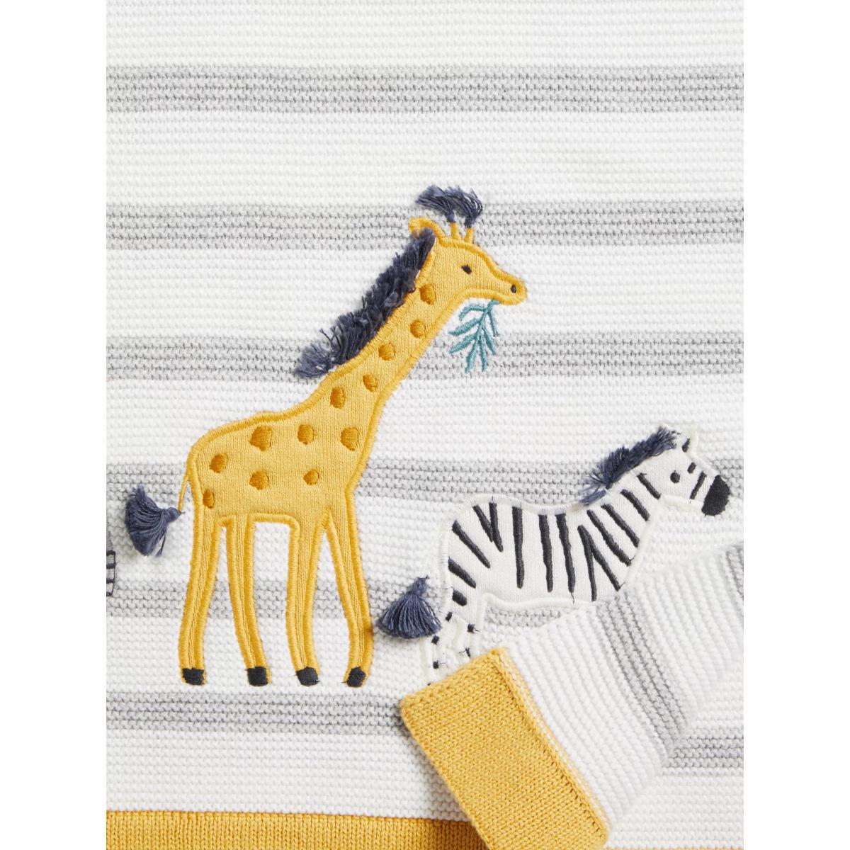 John Lewis & Partners Safari Friends Cotton Blanket, 100 x 75cm – image 2