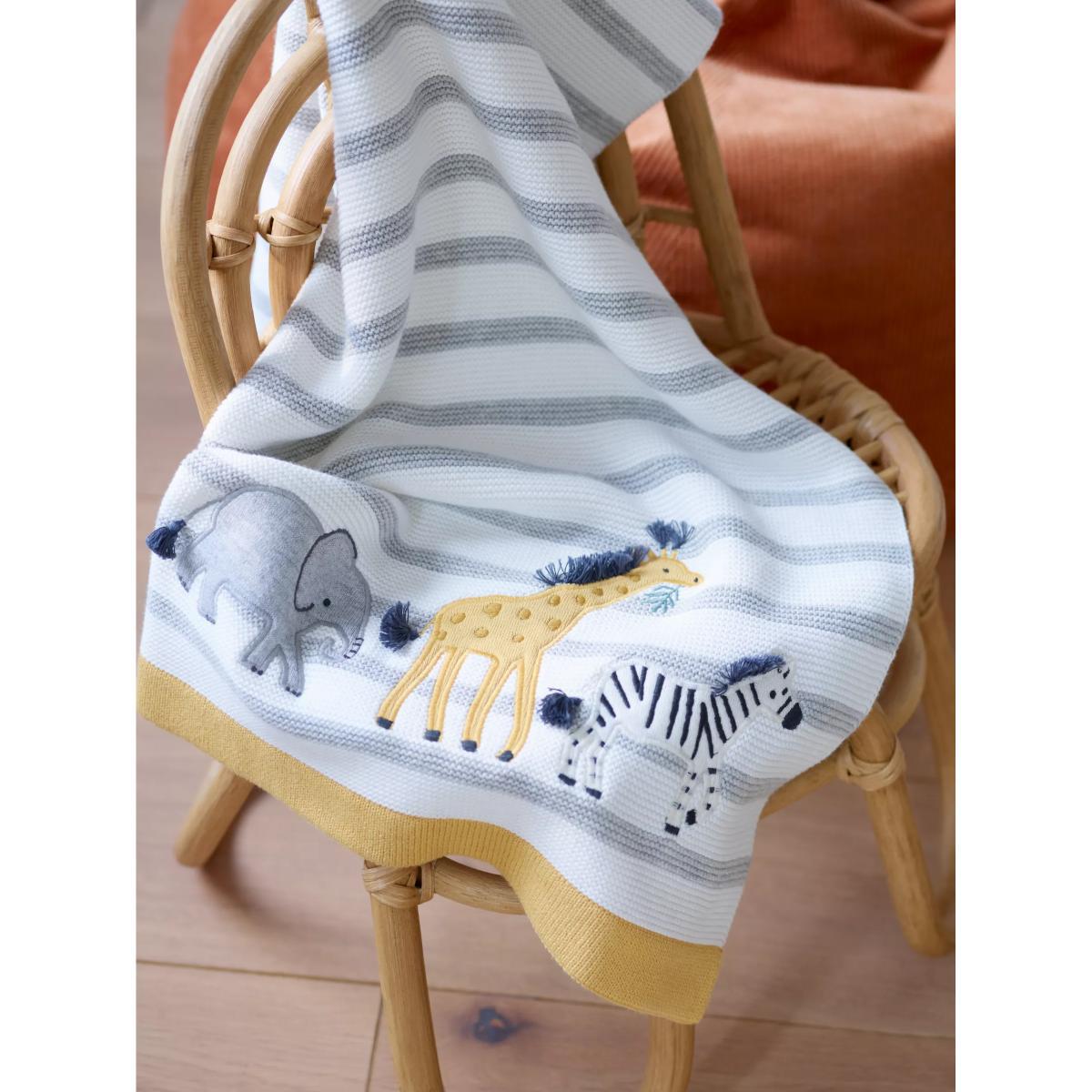 John Lewis & Partners Safari Friends Cotton Blanket, 100 x 75cm – image 4