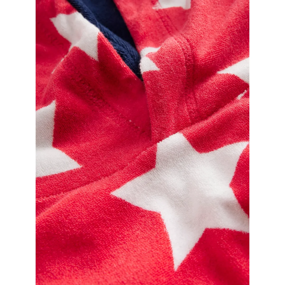 Mini Boden Kids' Star Towelling Throw, Red Star – image 3
