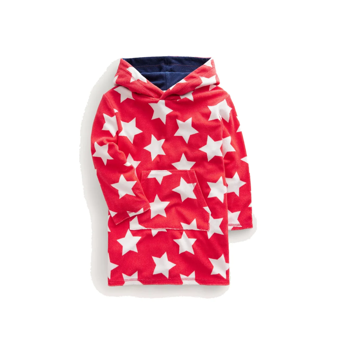 Mini Boden Kids' Star Towelling Throw, Red Star – image 1