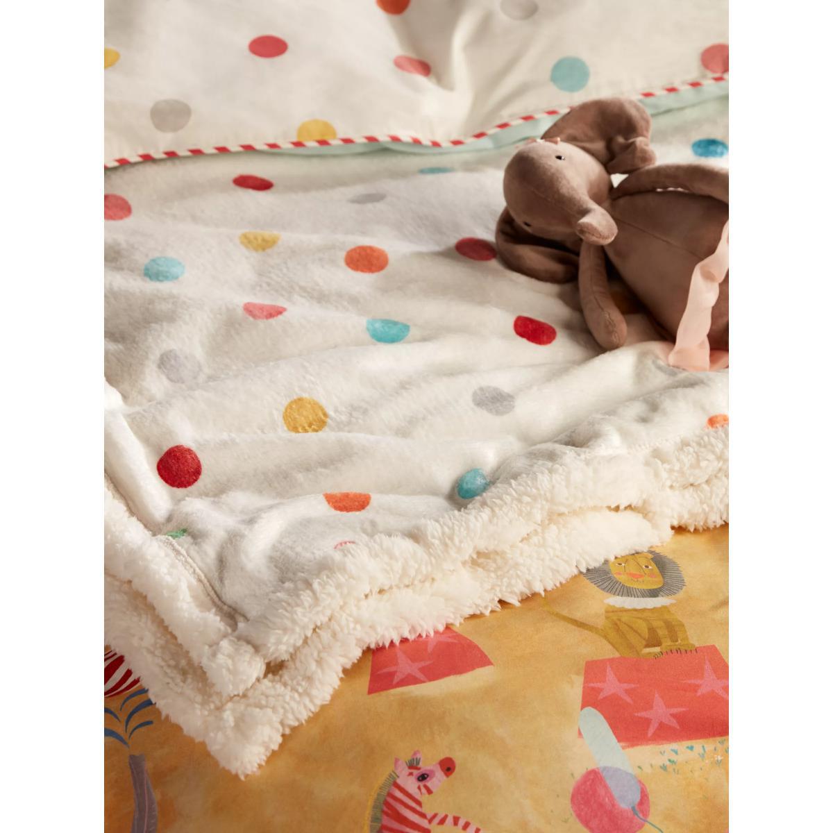Harlequin Life's a Circus Bon Bon Sherpa Fleece Throw, Multi – image 7