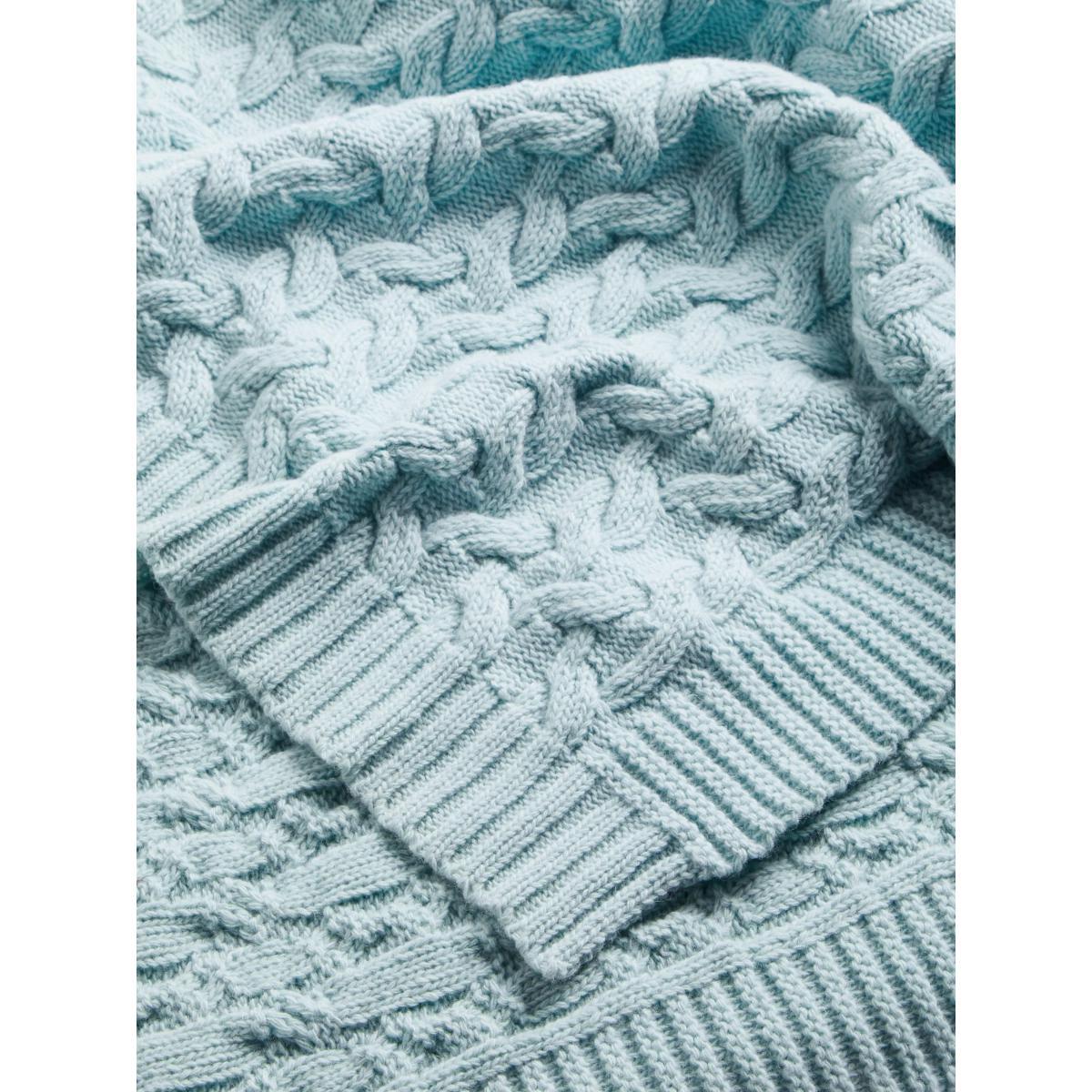 John Lewis & Partners Cable Knit Throw – image 2