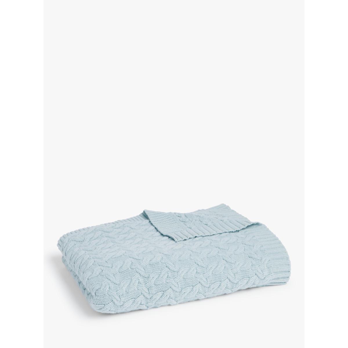 John Lewis & Partners Cable Knit Throw – image 3
