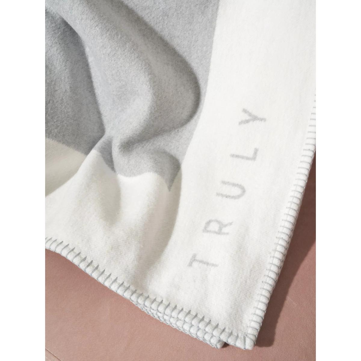 Truly Cotton Blend Blanket, Grey – image 3