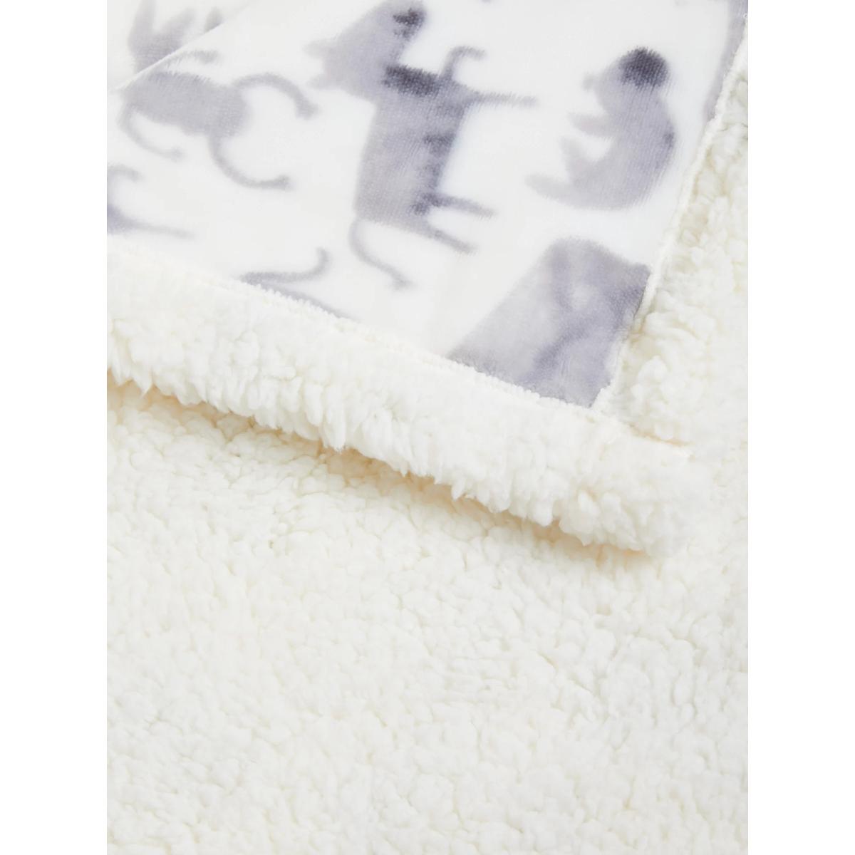 little home at John Lewis Safari & Friends Sherpa Fleece Throw – image 2