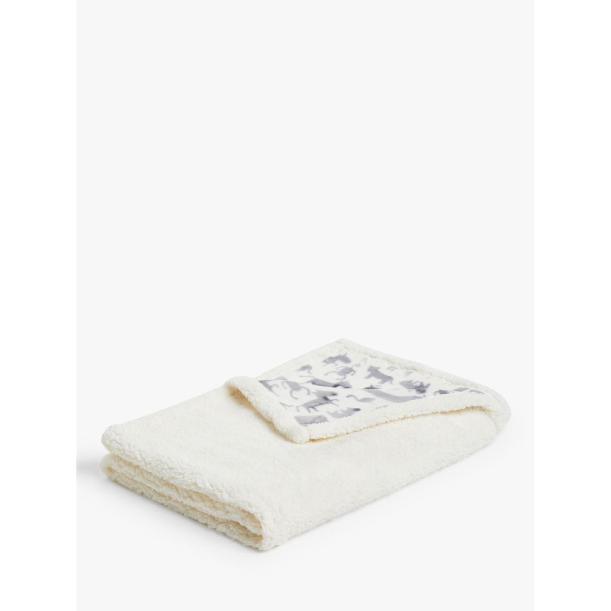 little home at John Lewis Safari & Friends Sherpa Fleece Throw – image 3