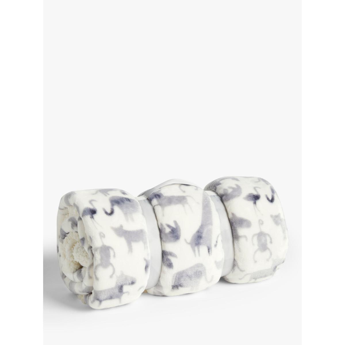 little home at John Lewis Safari & Friends Sherpa Fleece Throw – image 4