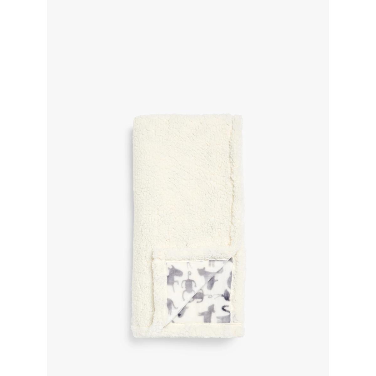 little home at John Lewis Safari & Friends Sherpa Fleece Throw – image 5