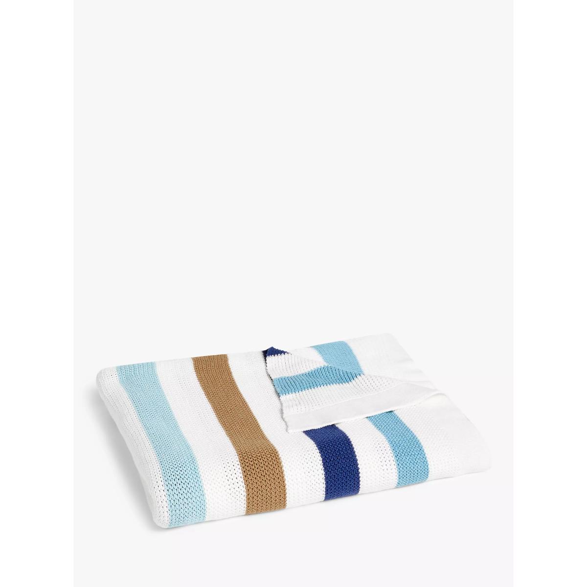 John Lewis ANYDAY Stripe Throw, Multi – image 3