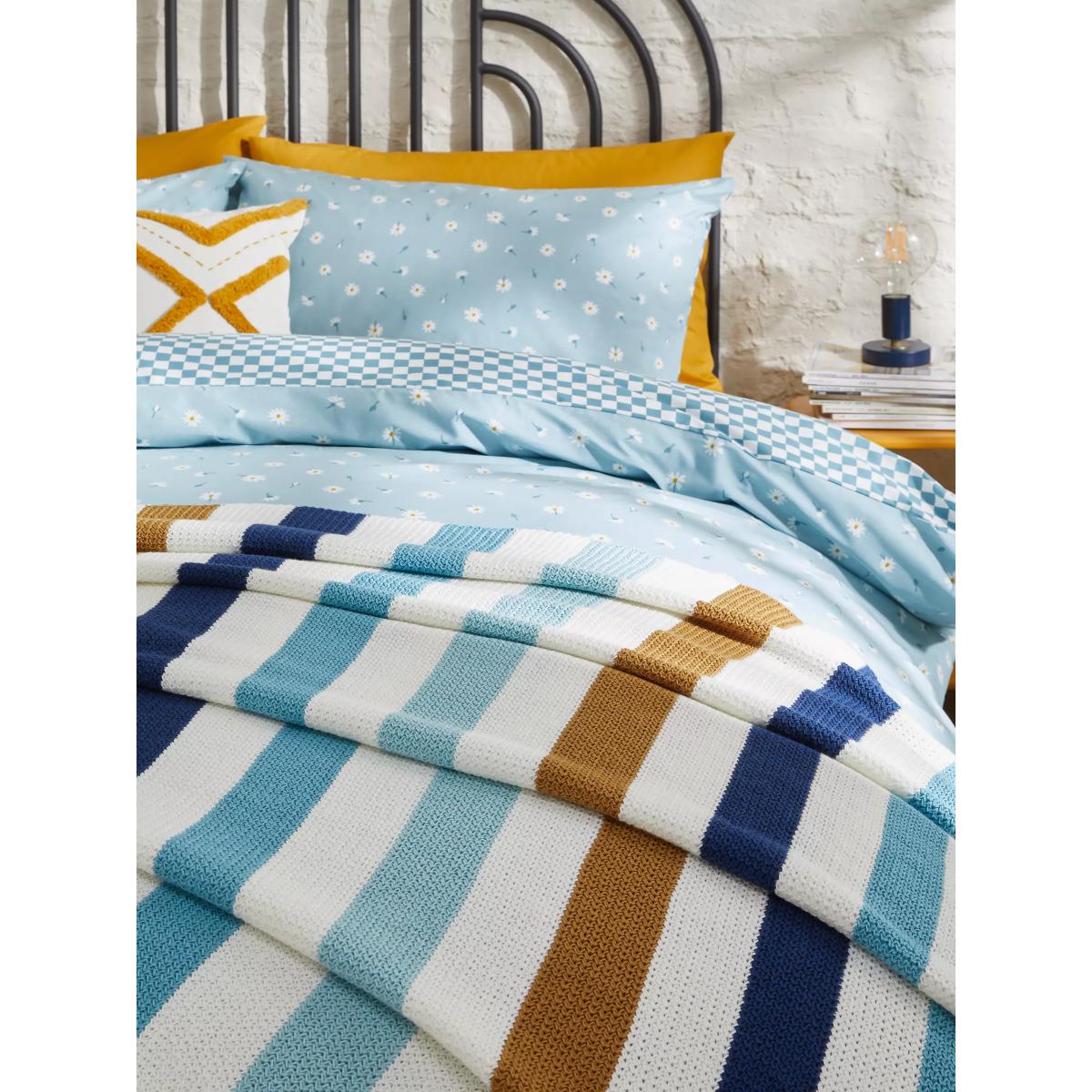 John Lewis ANYDAY Stripe Throw, Multi – image 4